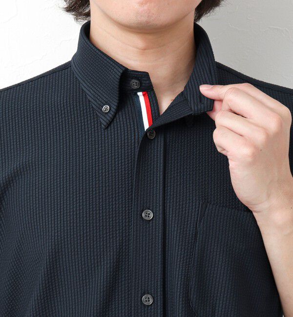 NOLLEY'S goodman「《ビジカジ対応》吸水速乾 360&deg;ストレッチ トリコットST テープBD 25SS」|シャツ・ブラウス|