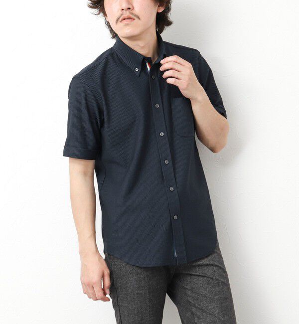 NOLLEY'S goodman「《ビジカジ対応》吸水速乾 360&deg;ストレッチ トリコットST テープBD 25SS」|シャツ・ブラウス|