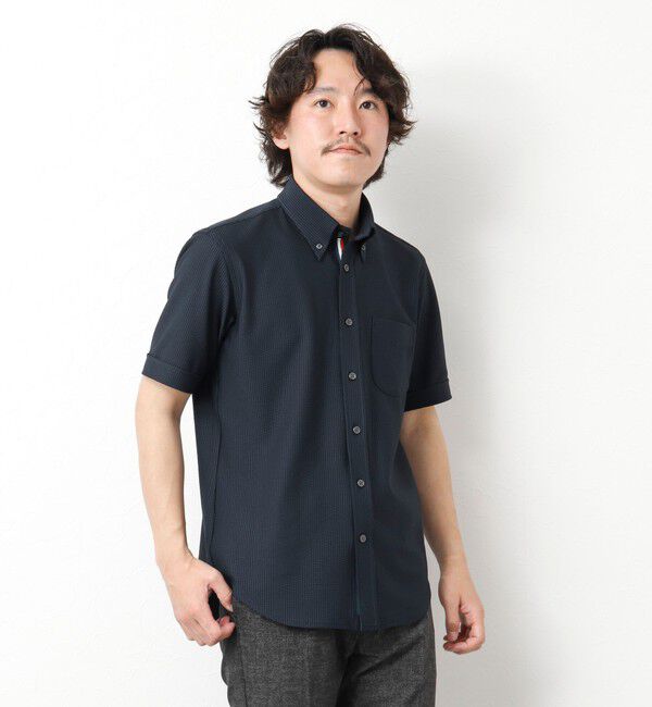 NOLLEY'S goodman「《ビジカジ対応》吸水速乾 360&deg;ストレッチ トリコットST テープBD 25SS」|シャツ・ブラウス|