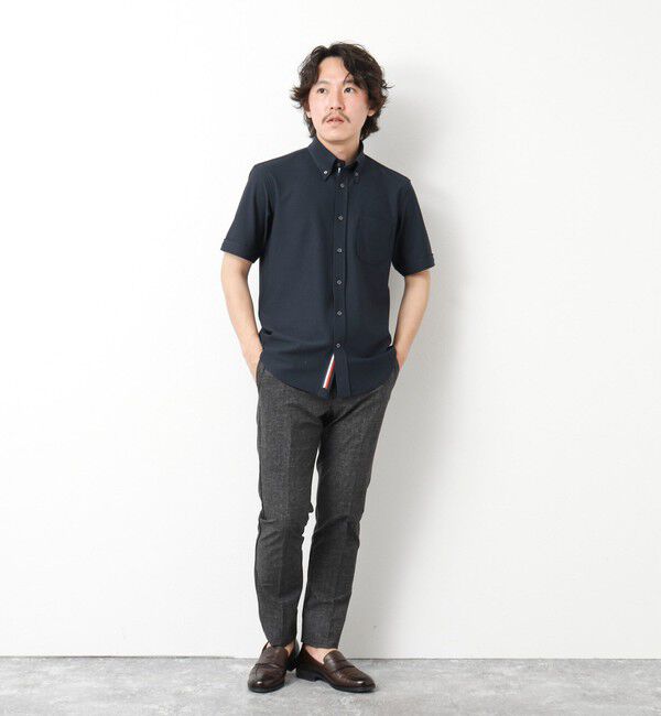 NOLLEY'S goodman「《ビジカジ対応》吸水速乾 360&deg;ストレッチ トリコットST テープBD 25SS」|シャツ・ブラウス|