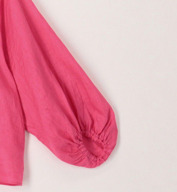 NOLLEY'S「《セットアップ対応》リネンフリル衿ブラウス」|シャツ・ブラウス|