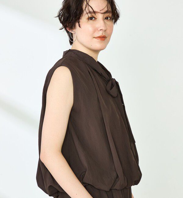 NOLLEY'S「《セットアップ対応》リンクルタイプライターバルーンブラウス」|シャツ・ブラウス|