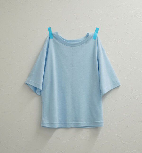 NOLLEY'S「【MAQWEL/マクウェル】ソフトタッチスラブショートT」|Tシャツ・カットソー|サックス