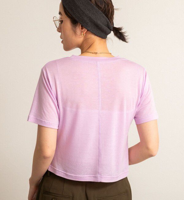 NOLLEY'S「【MAQWEL/マクウェル】ソフトタッチスラブショートT」|Tシャツ・カットソー|