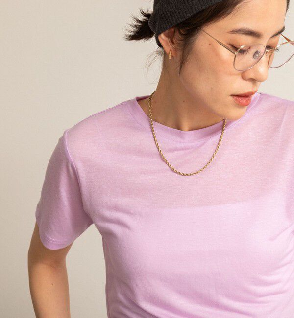 NOLLEY'S「【MAQWEL/マクウェル】ソフトタッチスラブショートT」|Tシャツ・カットソー|