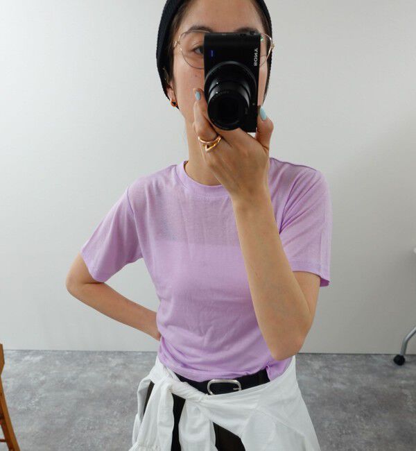 NOLLEY'S「【MAQWEL/マクウェル】ソフトタッチスラブショートT」|Tシャツ・カットソー|