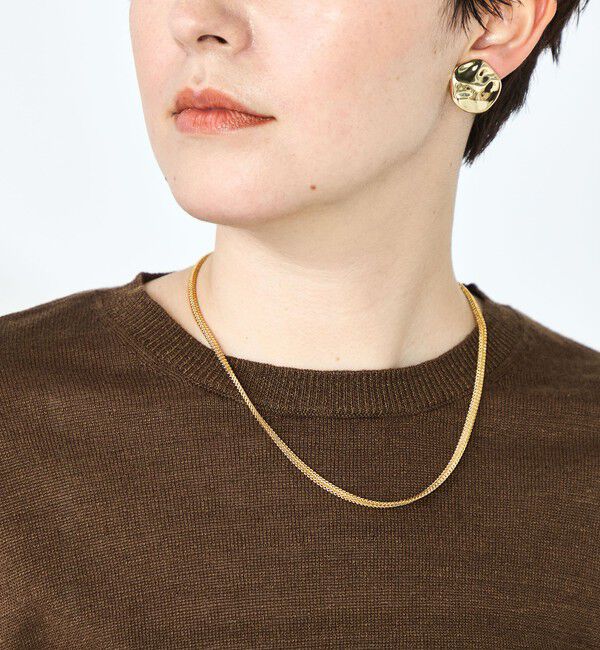 NOLLEY'S「《アンサンブル対応》《手洗い可能》フレンチリネン5分袖プルオーバーニット」|ニット・セーター|