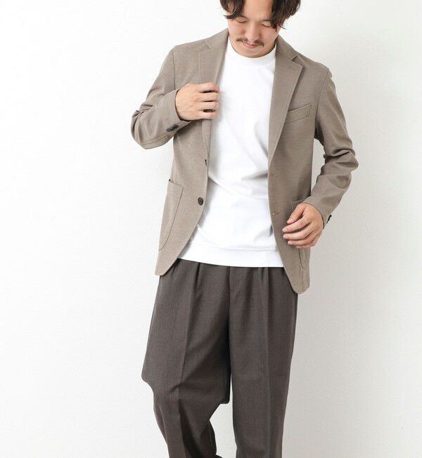 NOLLEY'S goodman「《セットアップ対応》Primeflex 吸水速乾 メランジ カノコ ストレッチイージーJK 25SS」|テーラードジャケット|