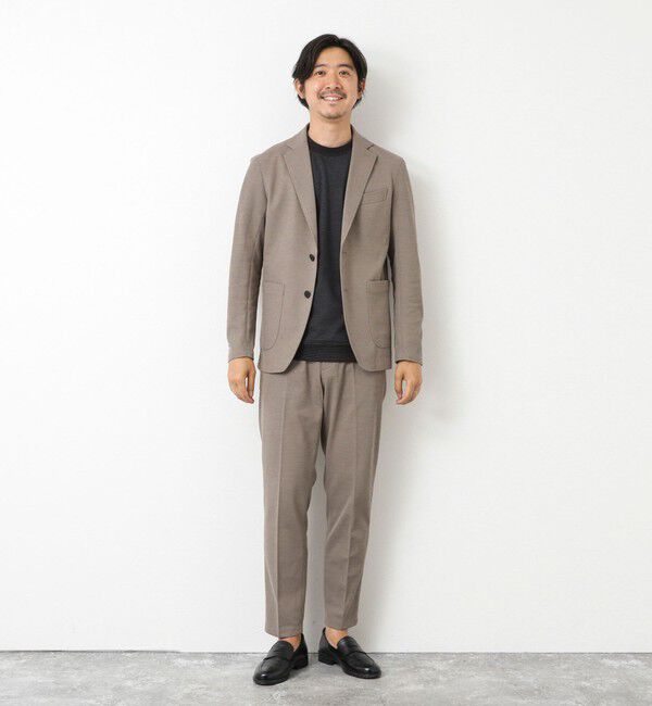 NOLLEY'S goodman「《セットアップ対応》Primeflex 吸水速乾 メランジ カノコ ストレッチイージーJK 25SS」|テーラードジャケット|