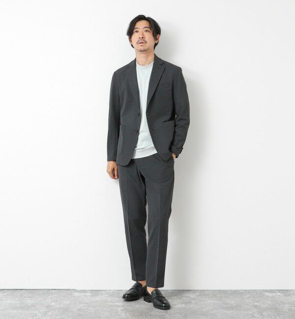 NOLLEY'S goodman「《セットアップ対応》Primeflex 吸水速乾 メランジ カノコ ストレッチイージーJK 25SS」|テーラードジャケット|