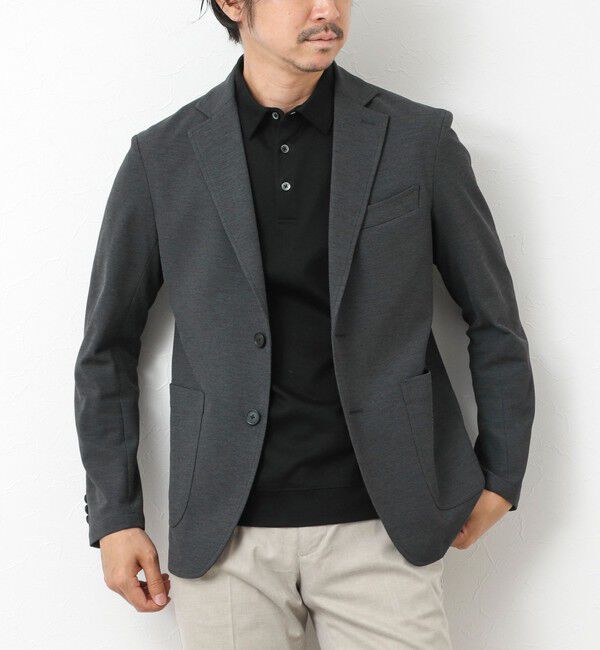 NOLLEY'S goodman「《セットアップ対応》Primeflex 吸水速乾 メランジ カノコ ストレッチイージーJK 25SS」|テーラードジャケット|