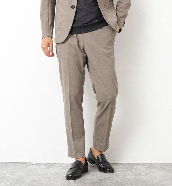 NOLLEY'S goodman「《ビジカジ/セットアップ対応》Primeflex 吸水速乾 メランジ カノコ ストレッチイージーPT」|チノ|ベージュ