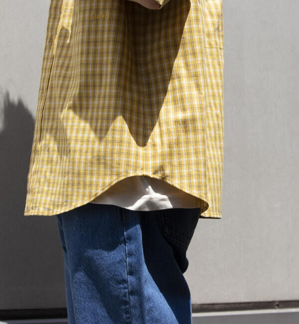 GLOSTER「【GLOSTER/グロスター】チェック半袖シャツ ボタンダウン ワンポイントロゴ刺繍入り」|シャツ・ブラウス|