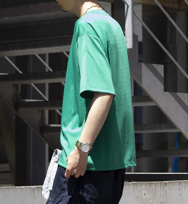 GLOSTER「【GLOSTER/グロスター】ポンチオーバーサイズ クルーネックTシャツ サイドスリット」|Tシャツ・カットソー|