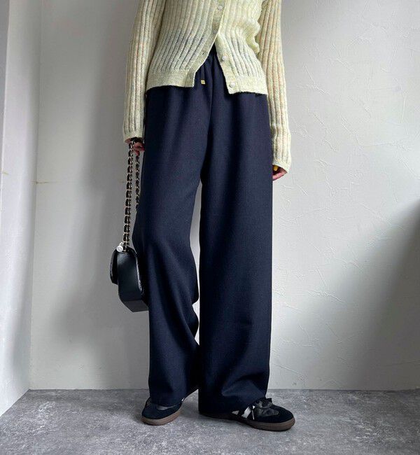 fredy emue「ウール混ウォッシャブルイージーパンツ」|チノ|