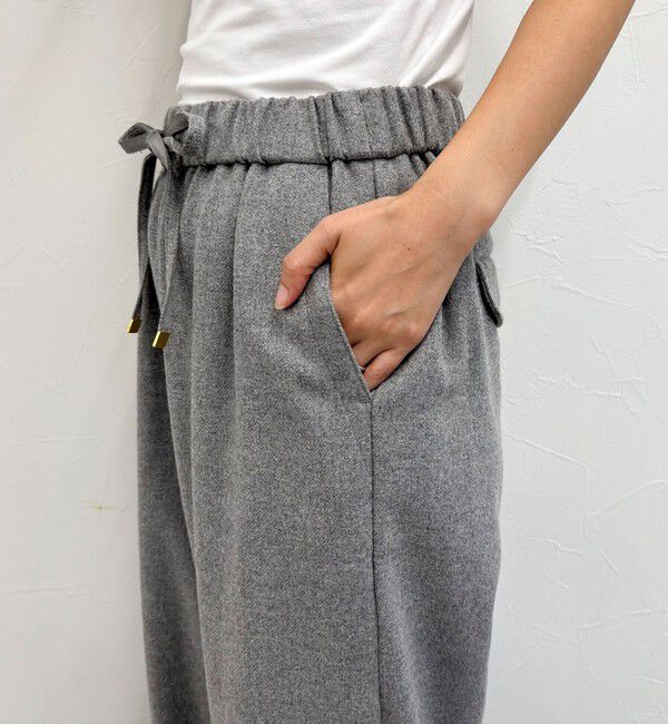 fredy emue「ウール混ウォッシャブルイージーパンツ」|チノ|