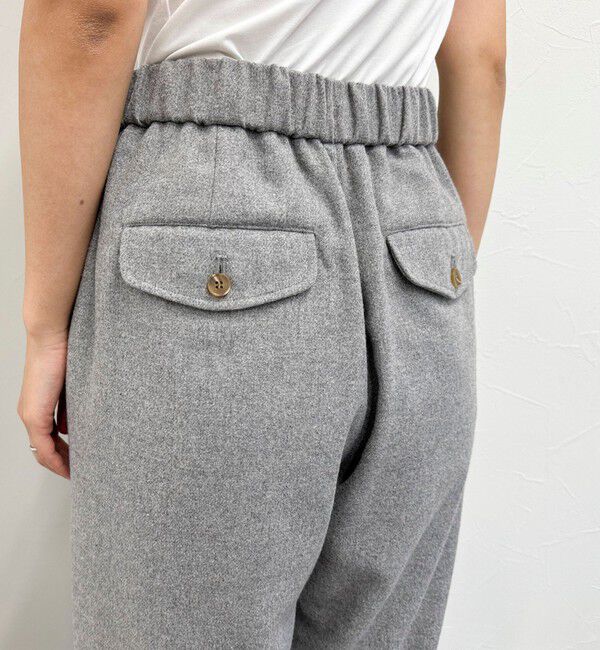 fredy emue「ウール混ウォッシャブルイージーパンツ」|チノ|