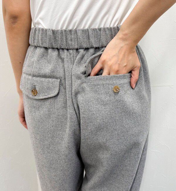 fredy emue「ウール混ウォッシャブルイージーパンツ」|チノ|