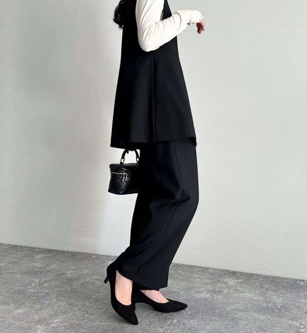 fredy emue「ダブルクロスタックスラックスパンツ」|スラックス|