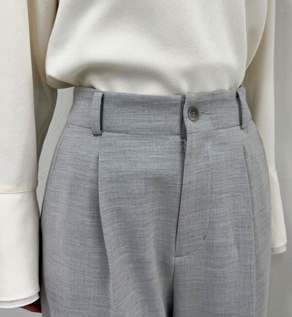 fredy emue「ダブルクロスタックスラックスパンツ」|スラックス|