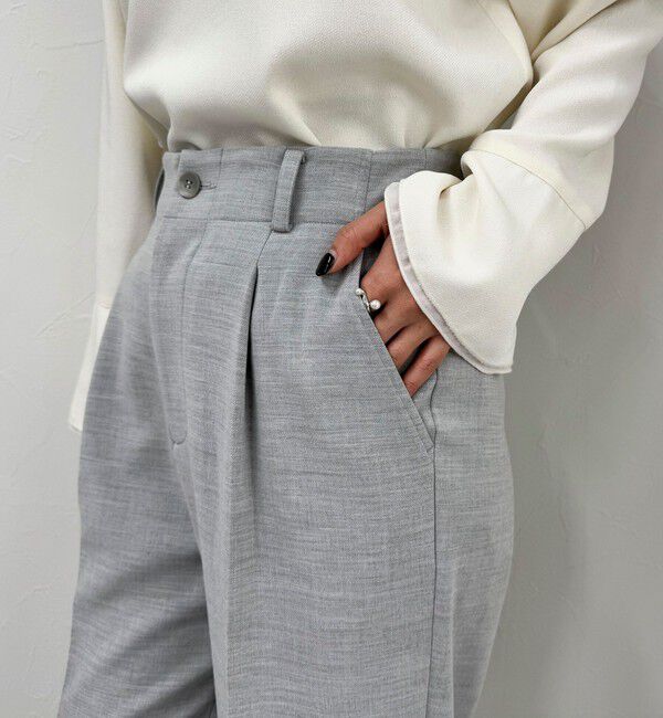 fredy emue「ダブルクロスタックスラックスパンツ」|スラックス|