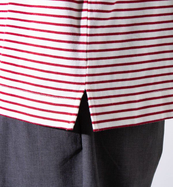 GLOSTER「【GEVACO/ゲバコ】コンパクトTシャツ ベーシッククルーネック ポケT （無地/ストライプ）」|Tシャツ・カットソー|