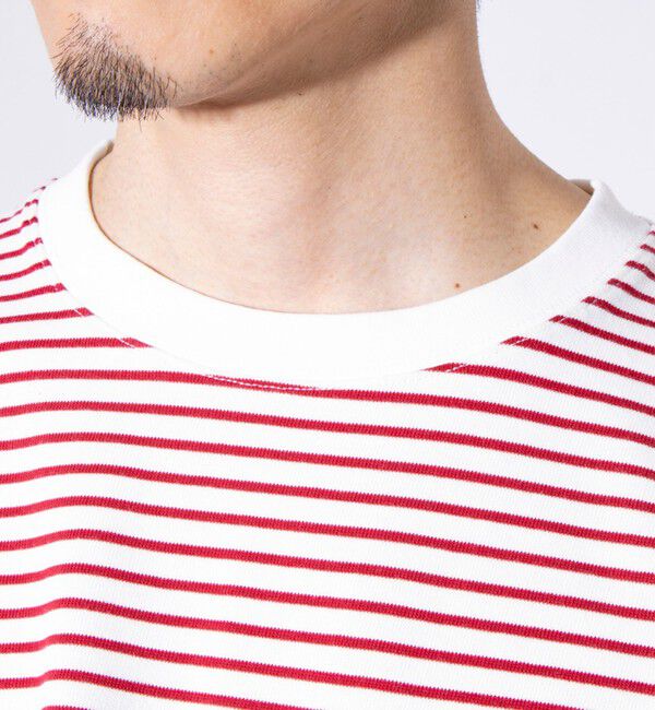 GLOSTER「【GEVACO/ゲバコ】コンパクトTシャツ ベーシッククルーネック ポケT （無地/ストライプ）」|Tシャツ・カットソー|