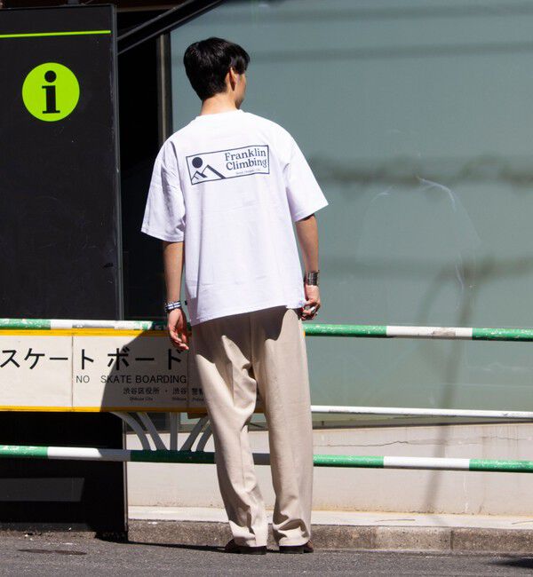 GLOSTER「【Franklin Climbing】FLEX TECH グラフィックバックプリント 半袖Tシャツ」|Tシャツ・カットソー|