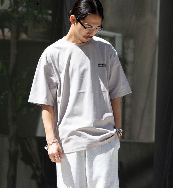 GLOSTER「【Franklin Climbing】FLEX TECH グラフィックバックプリント 半袖Tシャツ」|Tシャツ・カットソー|