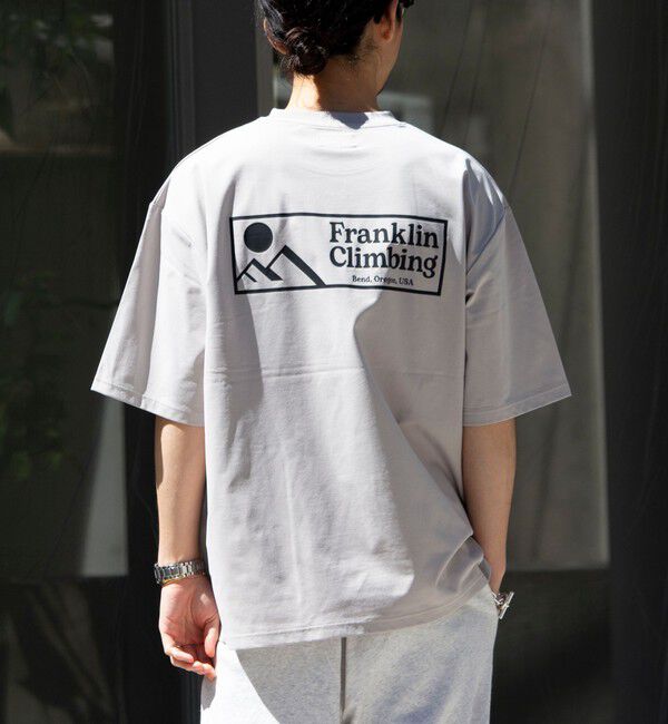 GLOSTER「【Franklin Climbing】FLEX TECH グラフィックバックプリント 半袖Tシャツ」|Tシャツ・カットソー|