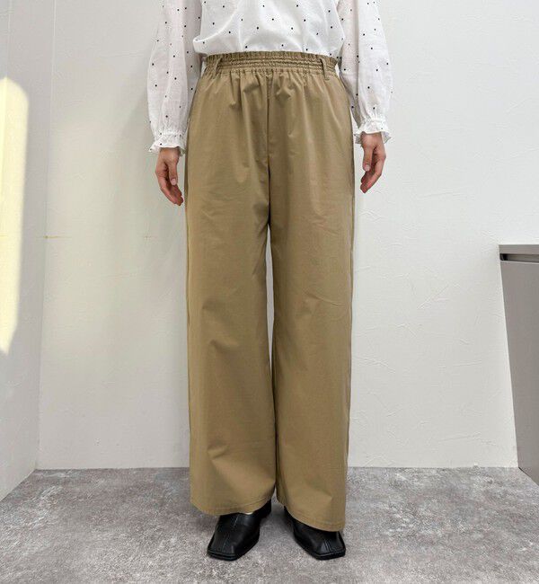 fredy emue「コットンナイロンストレッチセミワイドパンツ」|チノ|