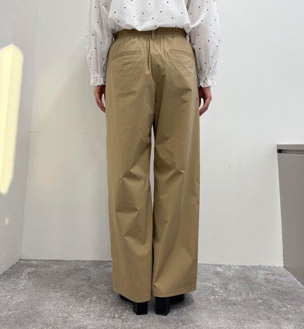 fredy emue「コットンナイロンストレッチセミワイドパンツ」|チノ|