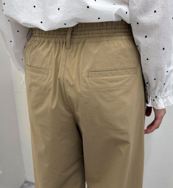 fredy emue「コットンナイロンストレッチセミワイドパンツ」|チノ|