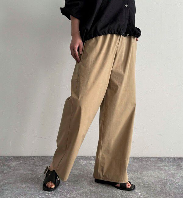 fredy emue「コットンナイロンストレッチセミワイドパンツ」|チノ|