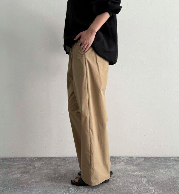 fredy emue「コットンナイロンストレッチセミワイドパンツ」|チノ|