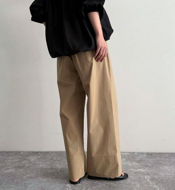 fredy emue「コットンナイロンストレッチセミワイドパンツ」|チノ|