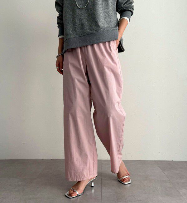 fredy emue「コットンナイロンストレッチセミワイドパンツ」|チノ|