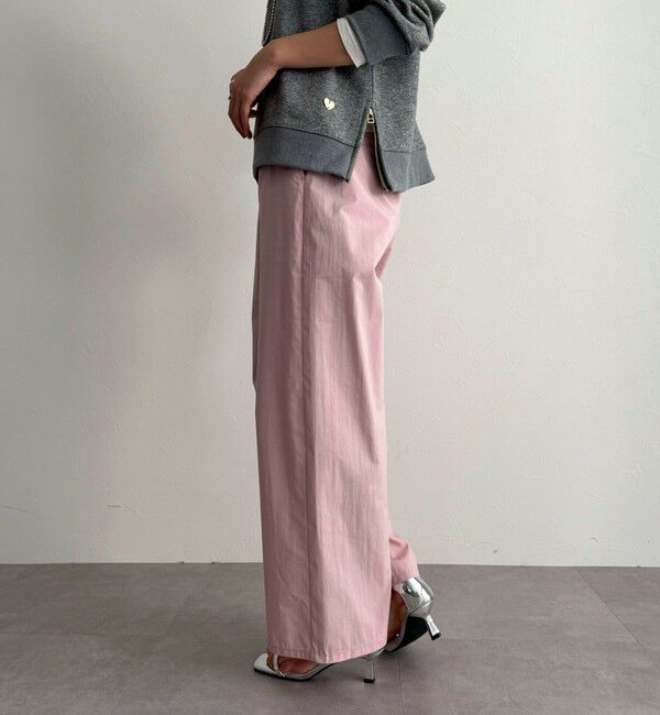 fredy emue「コットンナイロンストレッチセミワイドパンツ」|チノ|