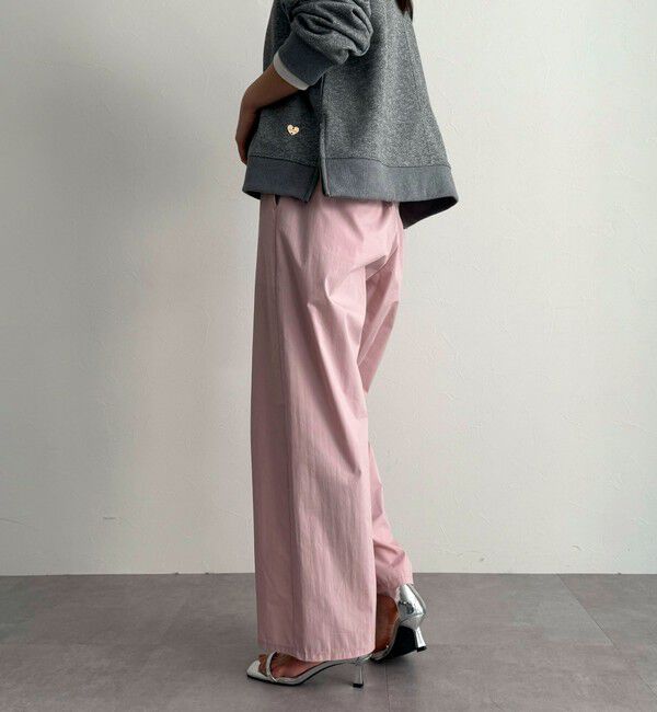 fredy emue「コットンナイロンストレッチセミワイドパンツ」|チノ|