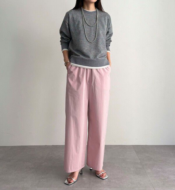 fredy emue「コットンナイロンストレッチセミワイドパンツ」|チノ|