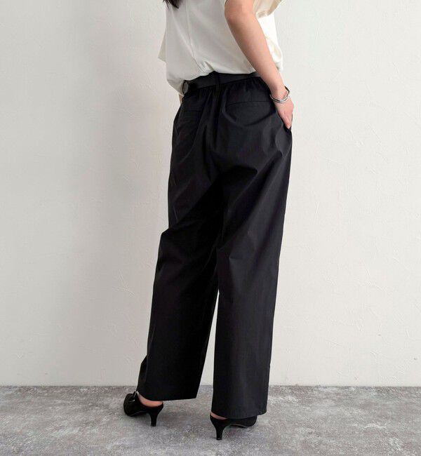 fredy emue「コットンナイロンストレッチセミワイドパンツ」|チノ|