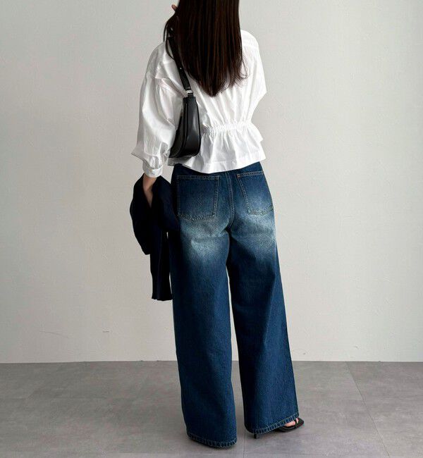 fredy emue「クロップドウエストギャザーブラウス」|シャツ・ブラウス|