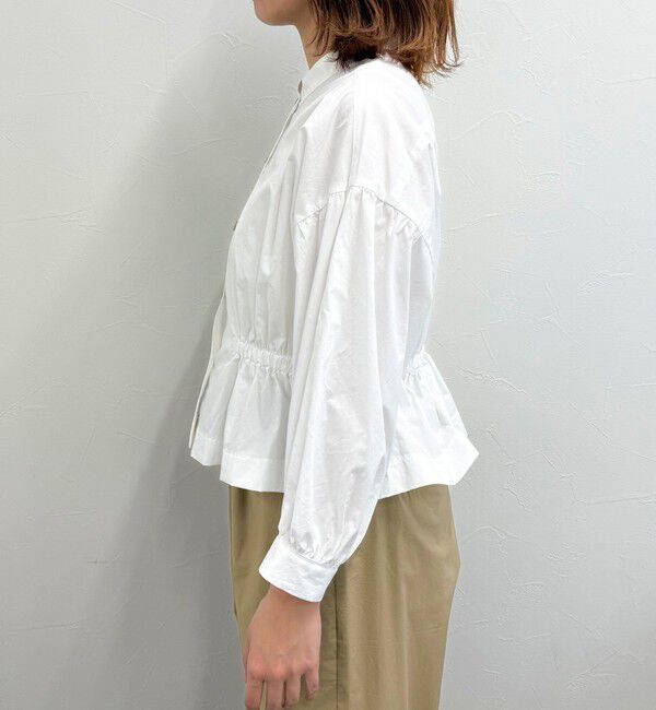 fredy emue「クロップドウエストギャザーブラウス」|シャツ・ブラウス|