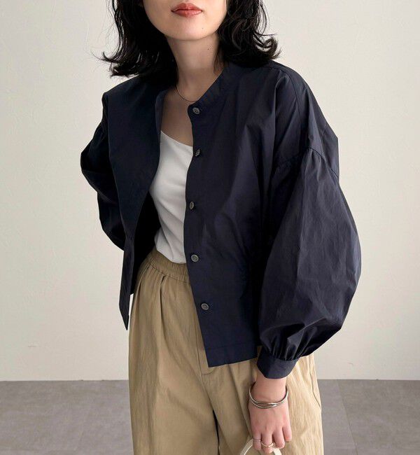 fredy emue「クロップドウエストギャザーブラウス」|シャツ・ブラウス|