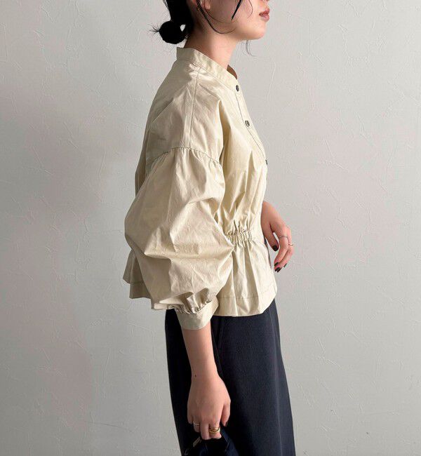 fredy emue「クロップドウエストギャザーブラウス」|シャツ・ブラウス|