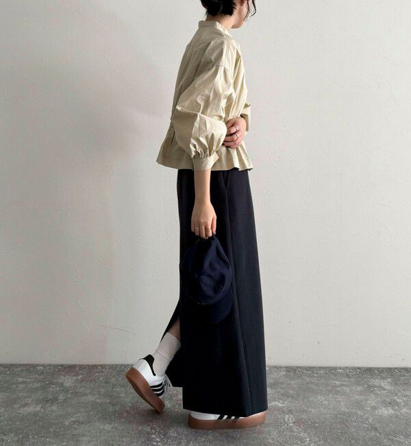 fredy emue「クロップドウエストギャザーブラウス」|シャツ・ブラウス|