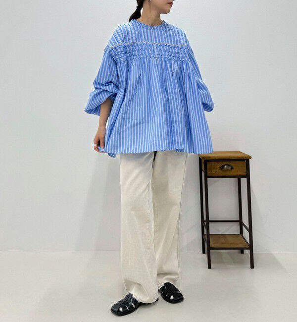 fredy emue「【GEVACO/ゲバコ】ピンタックボリュームスリーブブラウス」|シャツ・ブラウス|