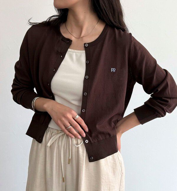 fredy emue「FR刺繍ベーシックサマーカーディガン」|カーディガン|