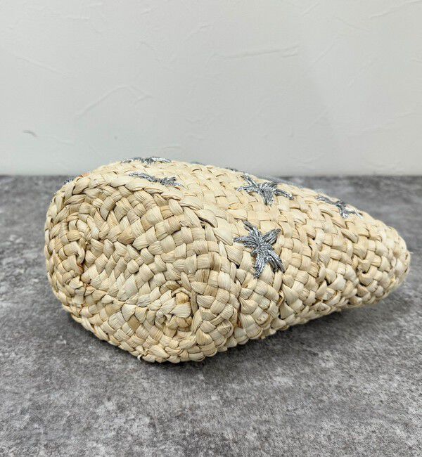 fredy emue「ラメ星刺しゅうカゴバッグ」|かごバッグ|