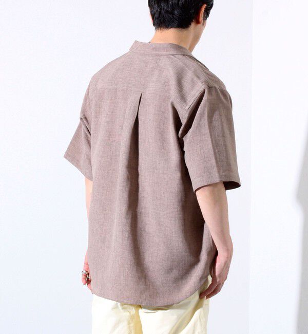 GLOSTER「【GLOSTER/グロスター】リネンライクキャンバス GOODNESS刺繍 半袖シャツ」|シャツ・ブラウス|